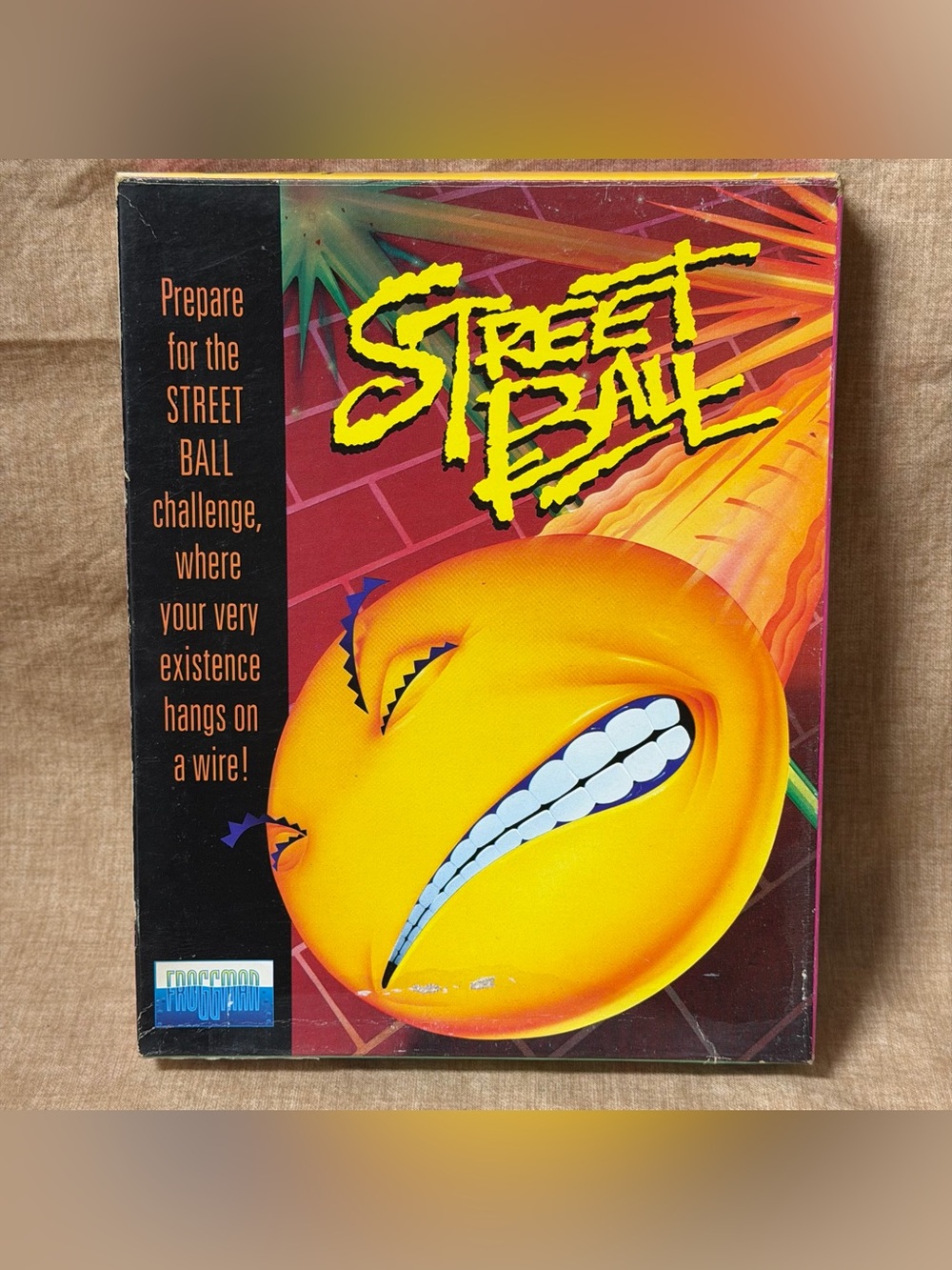 Vintage DOS PC game Street Ball, released in 1993 by Softdisk